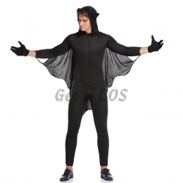 Adult Halloween Costumes Bat Style Jumpsuit