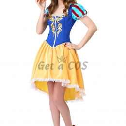 Women Halloween Costumes Snow White Palace Dress