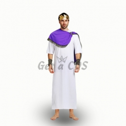 Egyptian Costume for Adults Purple Cloak Pharaoh