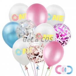 Birthday Balloons Donuts ONE Printing