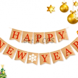 Holiday Decor New Year Family Party Pull The Flag