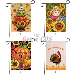 Garden Flags Autumn Pumpkin Pattern