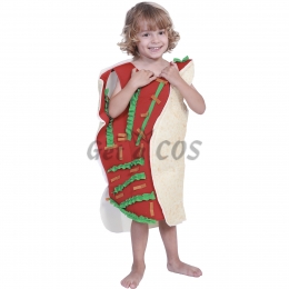 Kids Halloween Costumes Food Burrito Bodysuit