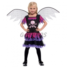 Devil Costumes Skeleton Black Angel