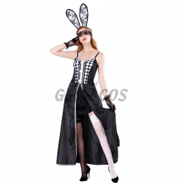 Playboy Bunny Outfits Sexy Long Dress