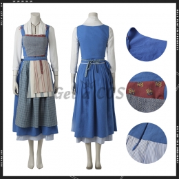 Disney Princess Costumes Princess Belle Movie Cosplay - Customized