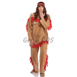 Men Halloween Costumes Savage Taishan Clothes