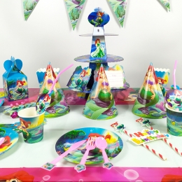 Birthday Party Mermaid Tableware Kit
