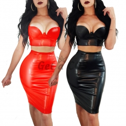 Plus Size Sexy Halloween Costumes V Neck Strap Split Suit