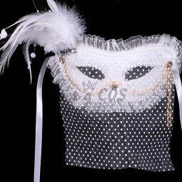 Halloween Decorations Feather Mask