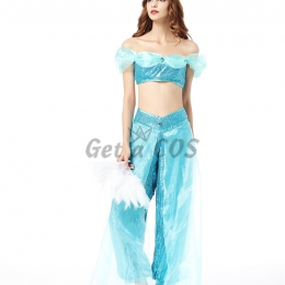 Arabian Costumes Sky Blue Dancer Suit