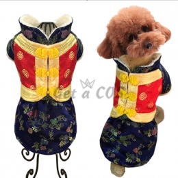 Pet Halloween Costumes Cheongsam Shape