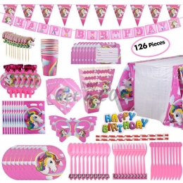 Birthdays Decoration Dream Unicorn Tableware Kit