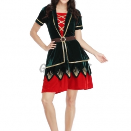 Women Halloween Costumes Christmas Clown Dress