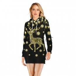 Women Halloween Costumes Christmas Reindeer Dress