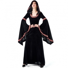 Trumpet Sleeve Witch Robe Women Costume