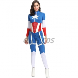 Women Halloween Captain America Costumes Heroes Style