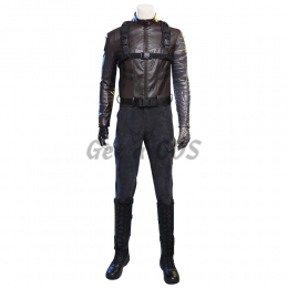 Hero Costumes Winter Soldier Cosplay Black - Customized
