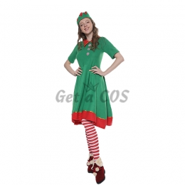 Adults Halloween Costumes Christmas Elf Skirt Suit
