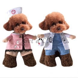 Pet Halloween Costumes Nurse Cos Suit