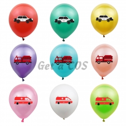Holiday Decor Police Car Fire Truck Balloons