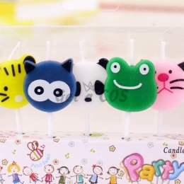 Birthdays Decoration Cartoon Frog Panda Candle