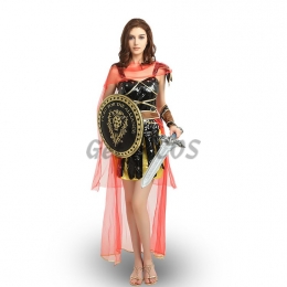 Roman Costume Black Gold Female Warrior