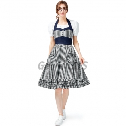 Halloween Costumes Plaid Cute Farm Skirt