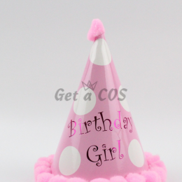 Birthdays Decoration Hairball Sharp Angle Hat