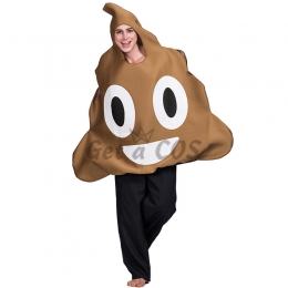 Adults Halloween Costumes Poo Emoji Shape