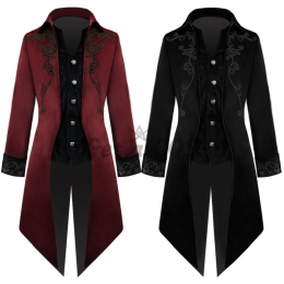 Men Halloween Costumes Tuxedo Medieval Vintage Clothes