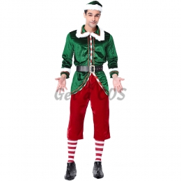 Santa Claus Thickened Adult Elf Men Costume