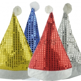 Christmas Decorations Sequin Cap