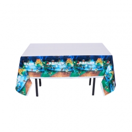 Birthdays Decoration Lego Brick Pattern Tablecloth