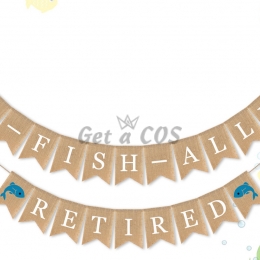 Holiday Decor Fishing Theme Pull The Flag