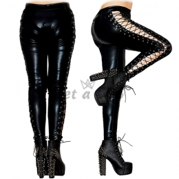 Sexy Halloween Costumes Low Waist Tie Bandage Pants