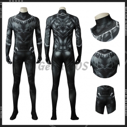 Superhero Costumes Panther Tichara Print - Customized