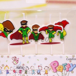 Birthdays Decoration Cartoon Superman Candle