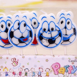 Birthdays Decoration Football Candle