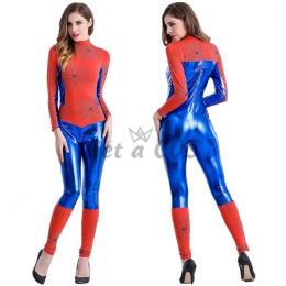 Women Halloween Costumes Spider Man Bodysuit Heroine
