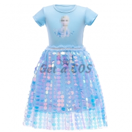 Frozen 2 Costumes Store Elsa Printing Cosplay