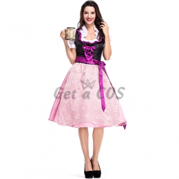 Women German Beer Carnival Purple Black Beer Costume Thanksgiving Easter Style