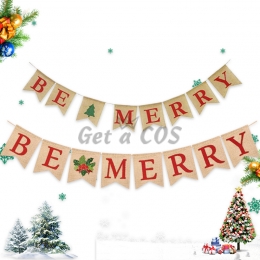 Christmas Decorations Be merry Pull The Flag