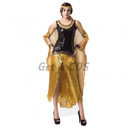 Women Halloween Costumes Cleopatra Mars Dress