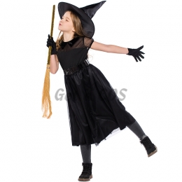 Black Mesh Little Witch Girl Costume