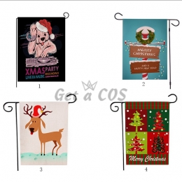 Garden Flags Christmas Dogs Printing
