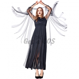 Evil Witch Black Tassel Women Costume