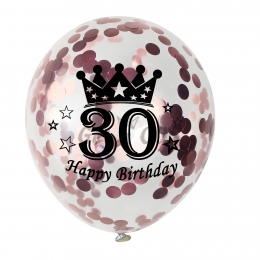 Birthdays Decoration Rose Gold Sequins Balloon