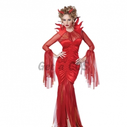 Devil Halloween Costumes Red Vampire Uniform