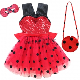 Bug Costume Ladybug Red Girly Pettiskirt